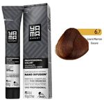 coloração creme yama nano infusion 6.7 louro marrom escuro (mp)