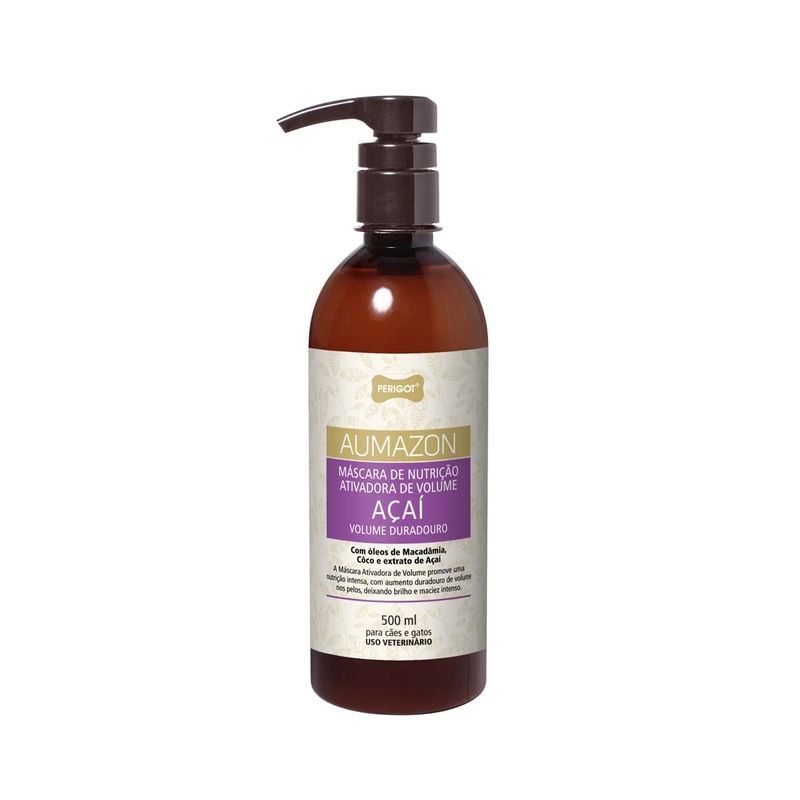 máscara para pet perigot hidratação pelo longo açaí 500ml (mp)