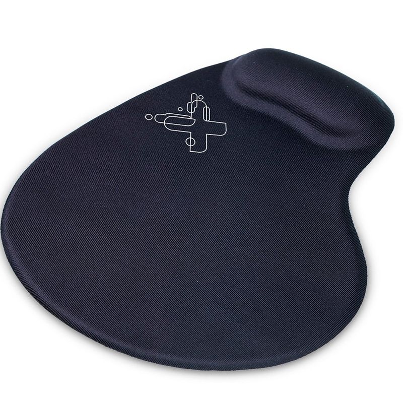 mouse pad maxprint smart com apoio em gel preto 60000097