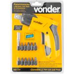 parafusadeira kit 12 peças vonder a bateria 3,6v bivolt pbv120 (mp)