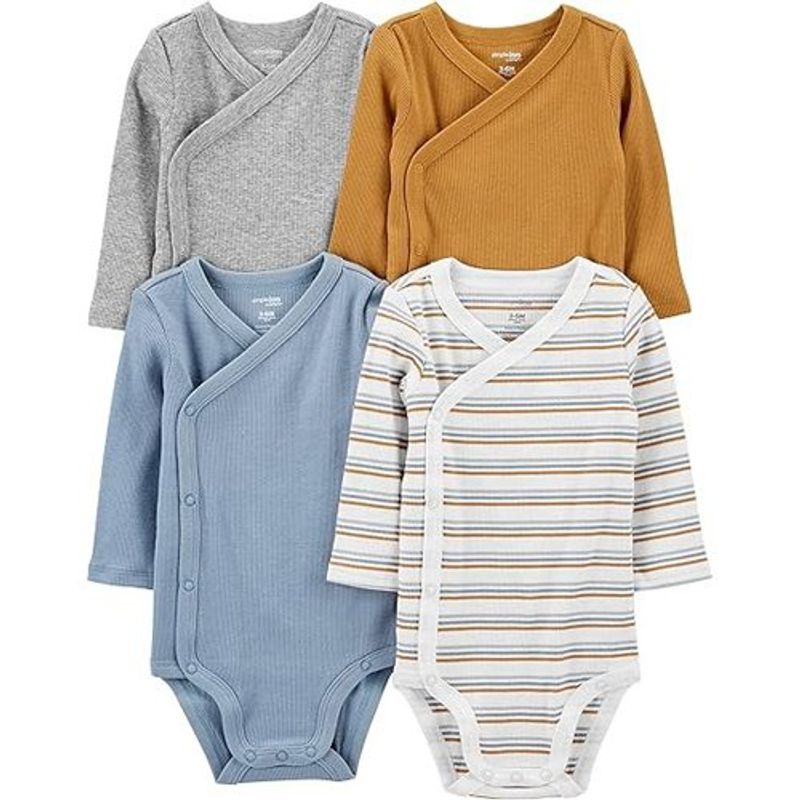 conjunto 4 peças simple joys macacão 12m sortido a-bi