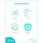 conjunto 4 peças simple joys macacão 12m sortido a-bi