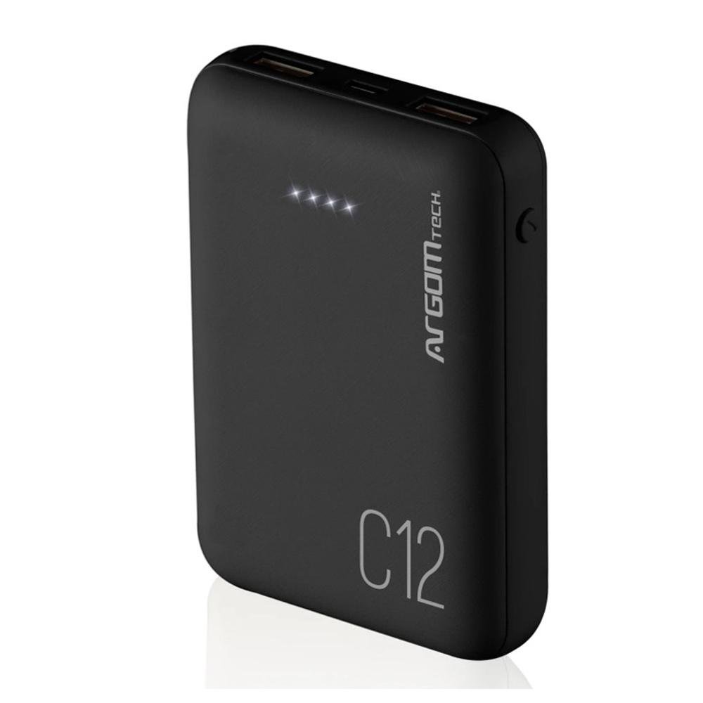 Carregador Portátil USB/MicroUSB 12000 MAH C12 Preto - Argom