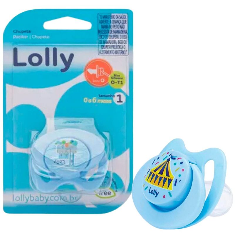 chupeta lolly tip silicone orto t1 azul (mp)