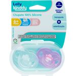 chupeta lolly 100% silicone 2 unidades orto t2 feminino (mp)