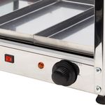 estufa para alimentos edanca eo-3 3 bandejas vitrine curva 110v dourada