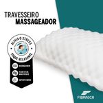 travesseiro fibrasca massageador suporte médio 4483 42x65