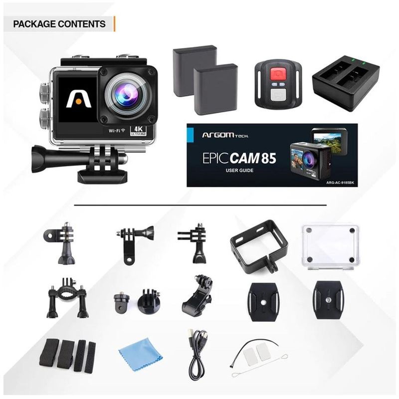 filmadora digital argom action epic 85 4k (mp)