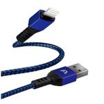 cabo usb argom para lightning 1.8m dura form nylon arg-cb-0023bl azul (mp)