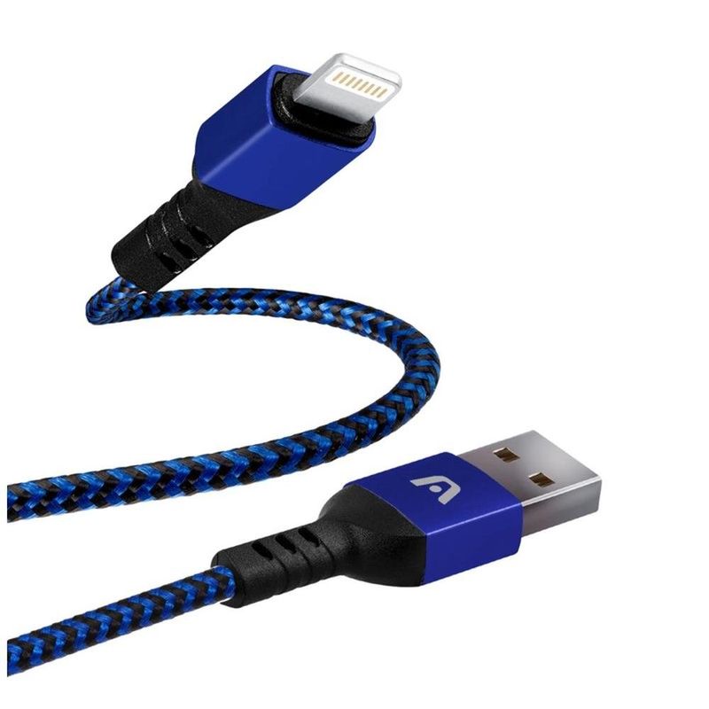 cabo usb argom para lightning 1.8m dura form nylon arg-cb-0023bl azul (mp)