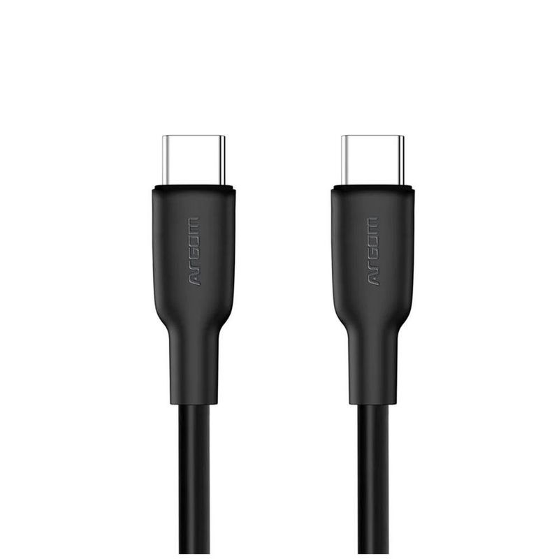 cabo usb-c argom para usb-c 1.8m dura flex fast 65w preto (mp)