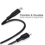 cabo usb-c argom para usb-c 1.8m dura flex fast 65w preto (mp)