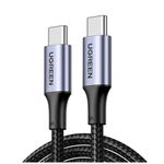 cabo usb-c ugreen para usb-c 2.0m nylon us316 preto (mp)
