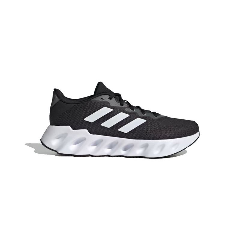 tênis masculino n°40 adidas switch run preto branco prata (mp)