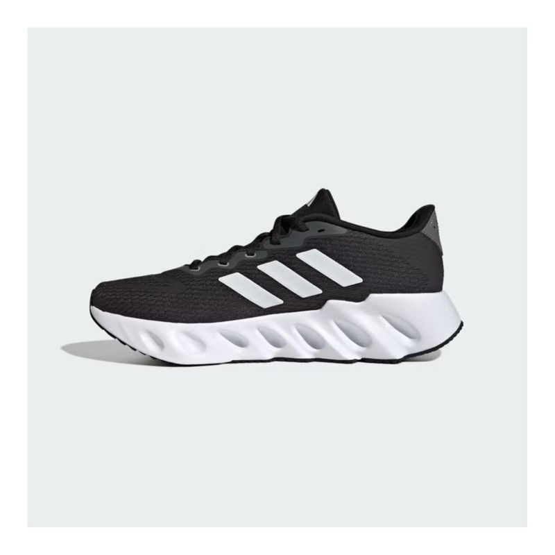tênis masculino n°40 adidas switch run preto branco prata (mp)