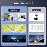 lanterna letmy camping 4 unidades preto a-bi