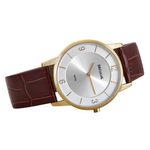 relógio masculino seculus marrom 23724gpsvdc1