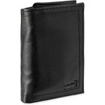 carteira masculina levi's fina 3 dobras preta a-bi