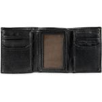 carteira masculina levi's fina 3 dobras preta a-bi