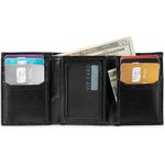 carteira masculina levi's fina 3 dobras preta a-bi