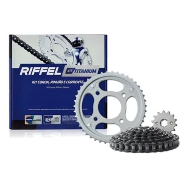 kit relação riffel titanium biz 100 2013-2015 (mp)
