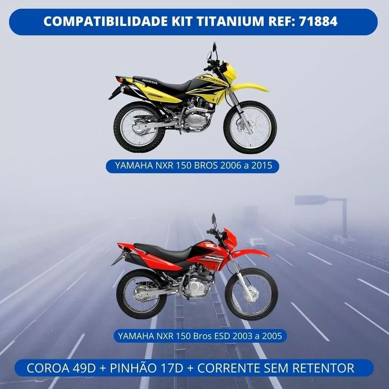 kit relação riffel titanium bros 150 esd 2003-2015 (mp)