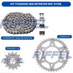 kit relação riffel titanium fazer 150 2016-2024 / ybri factor 2017-2024 / factor 150 2016-2024 (mp)