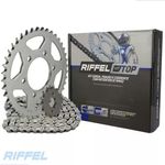 kit relação riffel top titan/start/cargo/fan 150 2004-2016 com retentor (mp)
