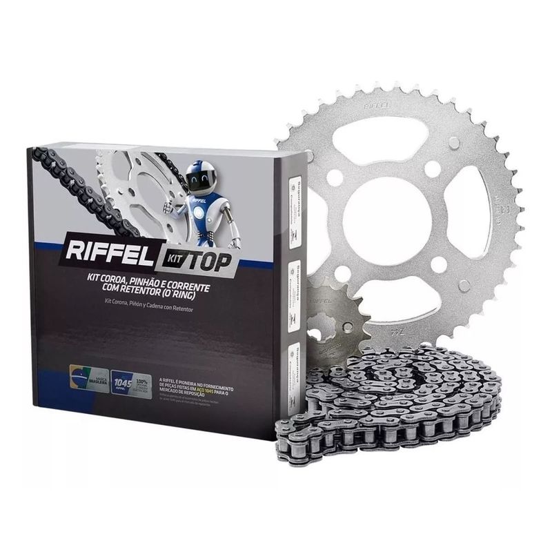 kit relação riffel top bros 160 2015-2024 / xre 190 2016-2024 com retentor (mp)