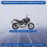 kit relação riffel top cb twister 250 2016-2022 com retentor (mp)