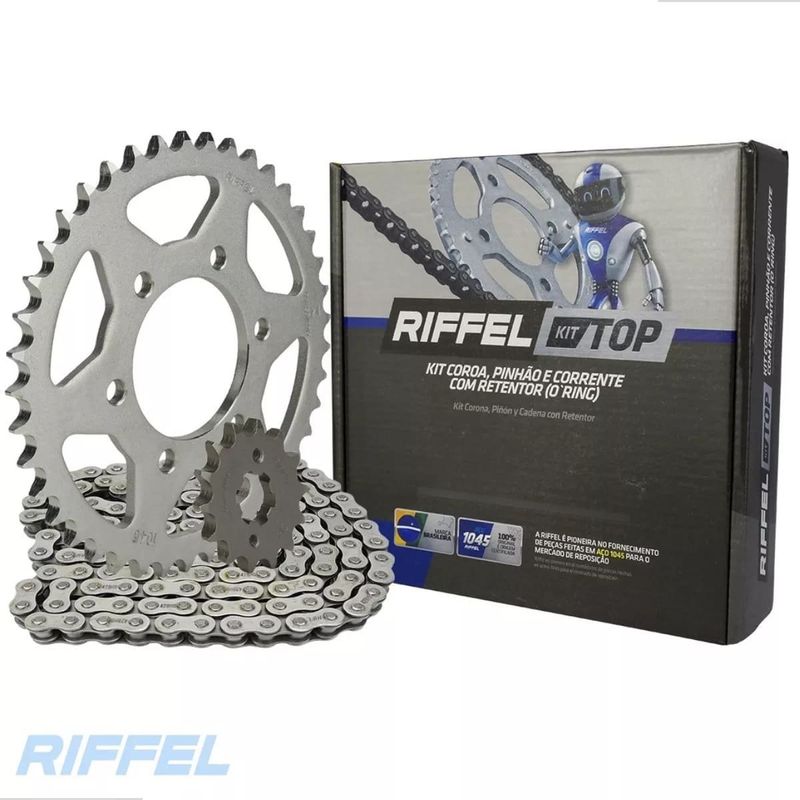 kit relação riffel top xre 300 2010-2023 com retentor (mp)