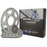 kit relação riffel top ybr 125 factor 2000-2016 com retentor (mp)