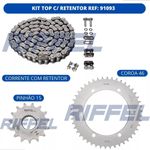 kit relação riffel top xtz 250 lander 2006-2008 com retentor (mp)