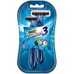 barbeador bic comfort 3 cabeca movel pele normal 2 unidades