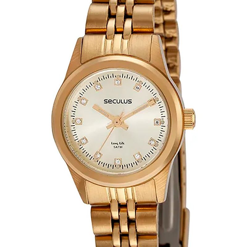 relógio seculus feminino preto 44052lpsvda1k1