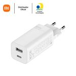 carregador xiaomi gan 65w usb-a/c branco xm700