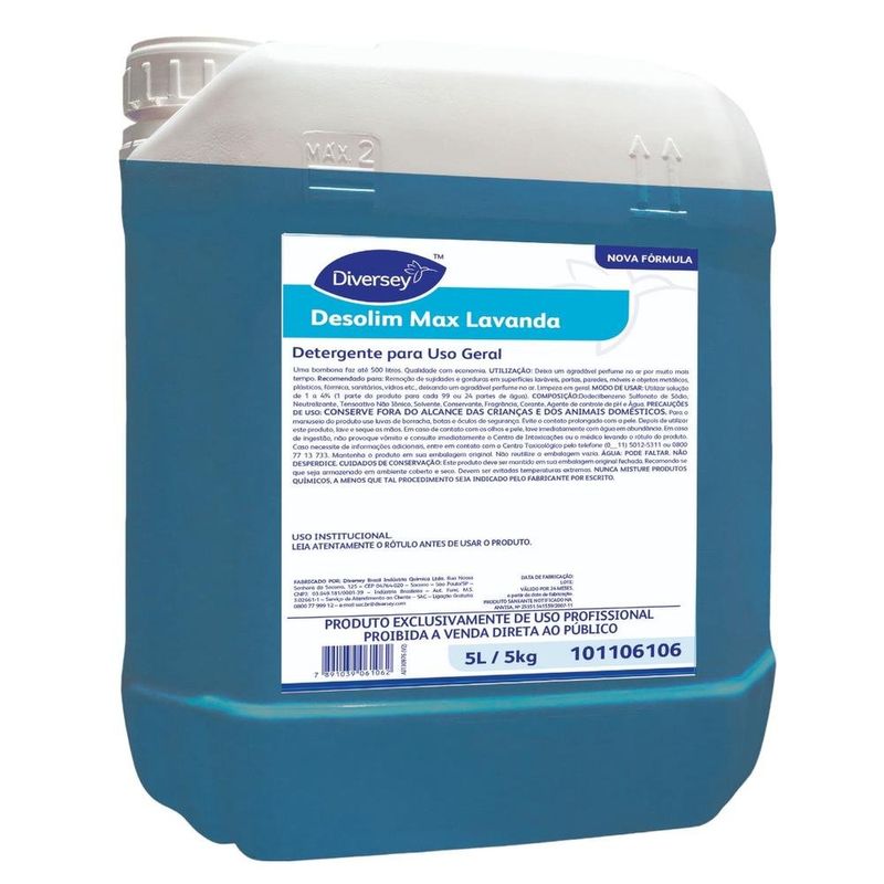 detergente líquido para uso geral diversey 5l (mp)