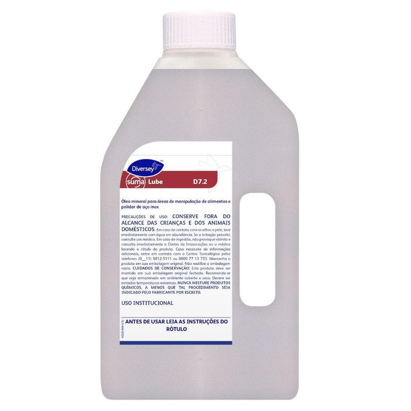 polidor de metais em óleo mineral diversey suma lube d7.2 bb br384013 2l (mp)