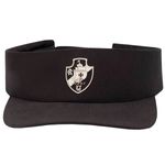 boné viseira vasco da gama supercap silk frontal microfibra preto 33341 (mp)