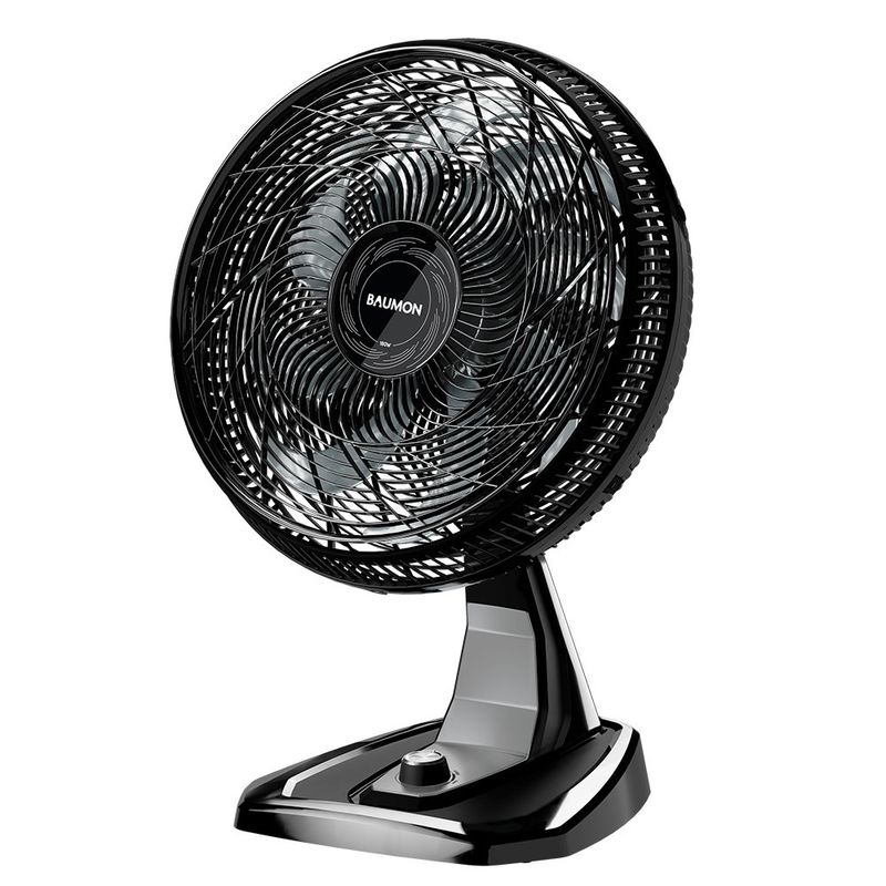 ventilador de mesa e parede 50cm baumon 127v preto fw010595