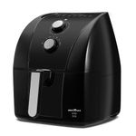 fritadeira britânia air fryer 5,5 litros preto e inox bfr50