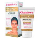 protetor solar facial cicatricure fps50 matte 40g