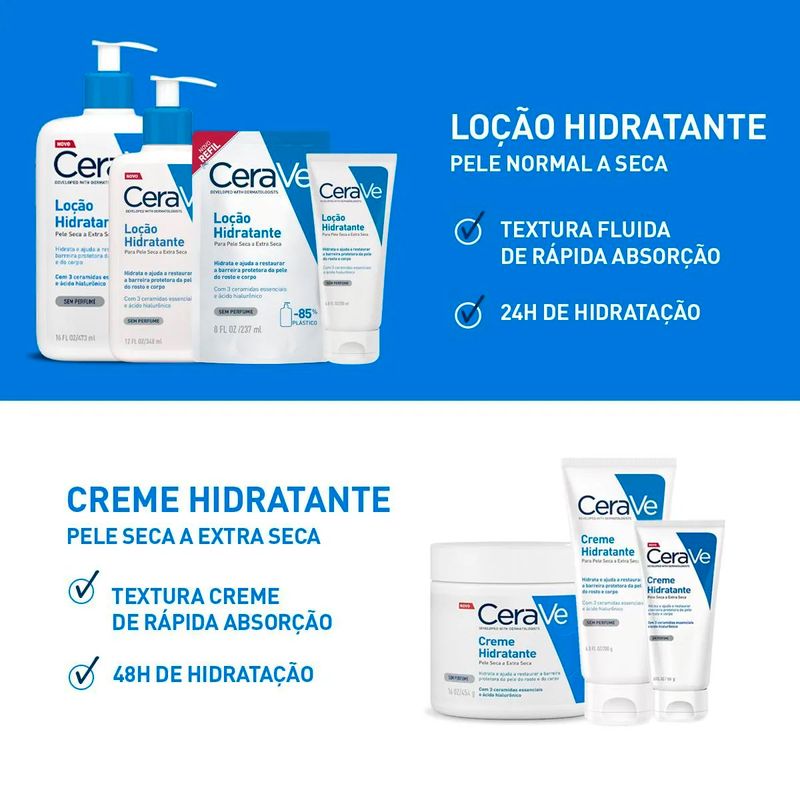refil loção hidratante corporal cerave 237ml
