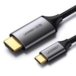cabo usb-c para hdmi ugreen mm142 preto 1,5m (mp)