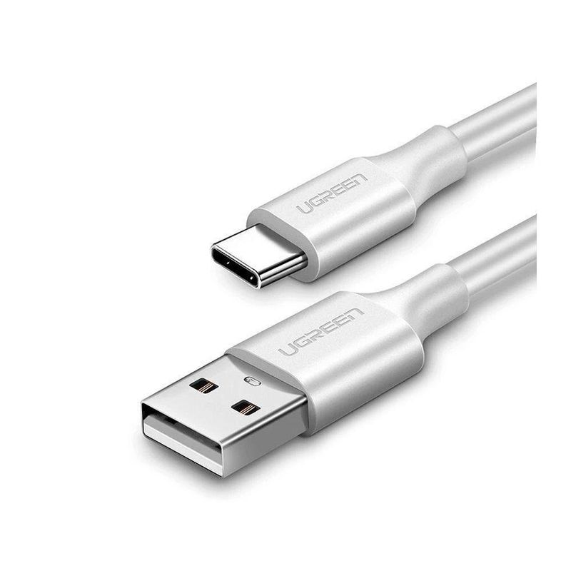 cabo usb ugreen 2.0 para usb-c 1.5m branco us287 (mp)