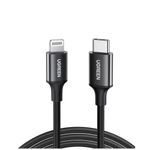 cabo usb-c ugreen para lightning 1.0m us171 preto (mp)