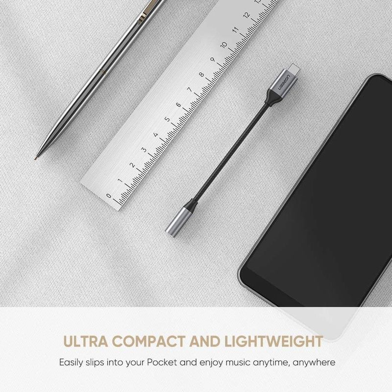 cabo de audio ugreen usb-c para p2 av142 preto (mp)