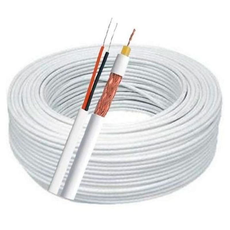 cabo condutti trançado 5mm hd celular dupla blindagem 75ohm db nu 2x20awg 100m (mp)