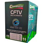 cabo condutti azul utp cftv multicâmeras 4 pares 24awg bobina 300m (mp)