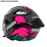 capacete norisk neo hyena cinza e rosa 60 (mp)